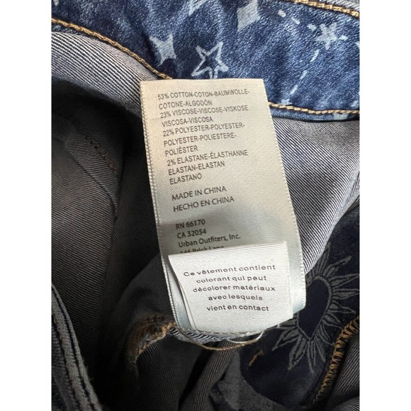 Free People Just Float On Printed Flare High Rise Jeans - Picture 8 of 9